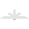 Ekena Millwork Kennewick Architectural Grade PVC Gable Bracket, 72"W x 24"H x 2"D x 6"F, 8/12 Pitch GBP072X24X0206KEN00 - alternate 5